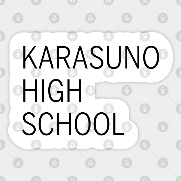 Karasuno Practice Shirt Design Sticker by Teeworthy Designs